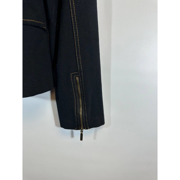 NWT Equestrian Brand S Riding Horse Show Jacket AsymNotch Collar Terry Black D51 - Picture 6 of 9